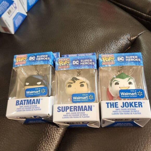 Pocket POP keychain DC Super Heros Funco Superman , Batman, The Joker - Picture 9 of 10